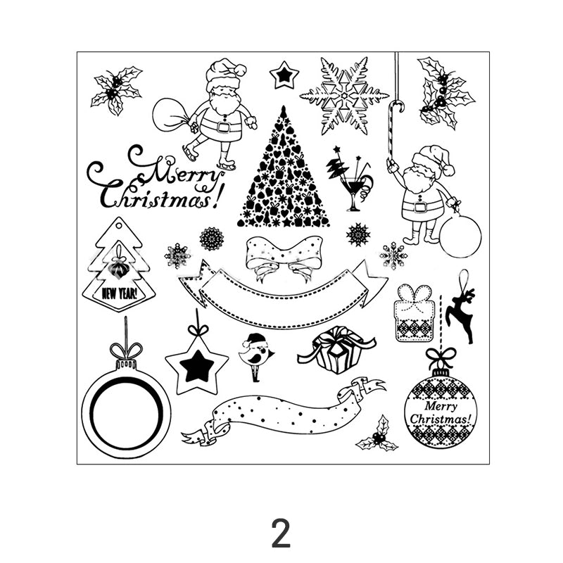 Christmas German Greetings Clear Silicone Stamps6
