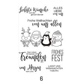 Christmas German Greetings Clear Silicone Stamps10