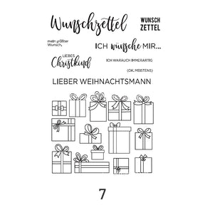 Christmas German Greetings Clear Silicone Stamps11