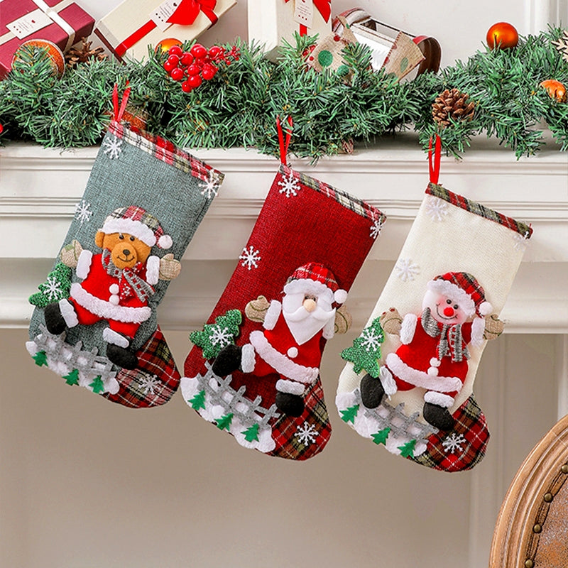 Non repeating Christmas Holiday Stickers Santa Claus Socks - Temu