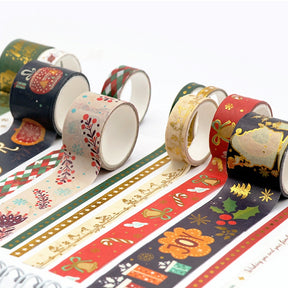 Christmas Hot Stamping Gold Washi Tape Set (20 Rolls) c