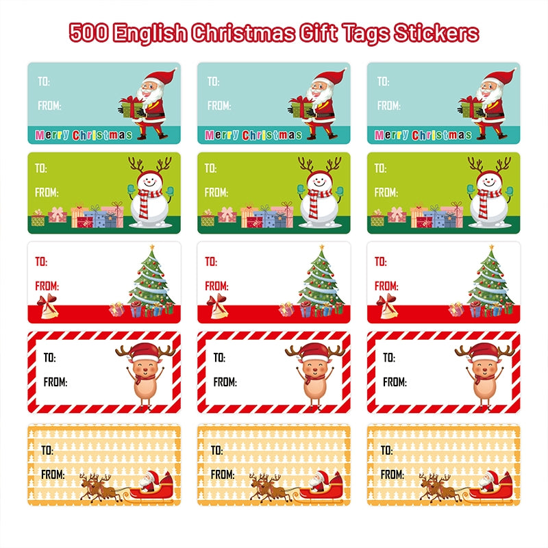 Personalized Christmas Gift Stickers :: Two Funny Girls