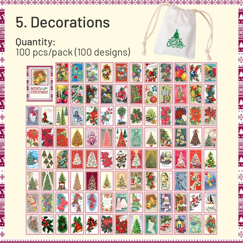 Christmas Material Paper and Gift Cloth Bags sku-5