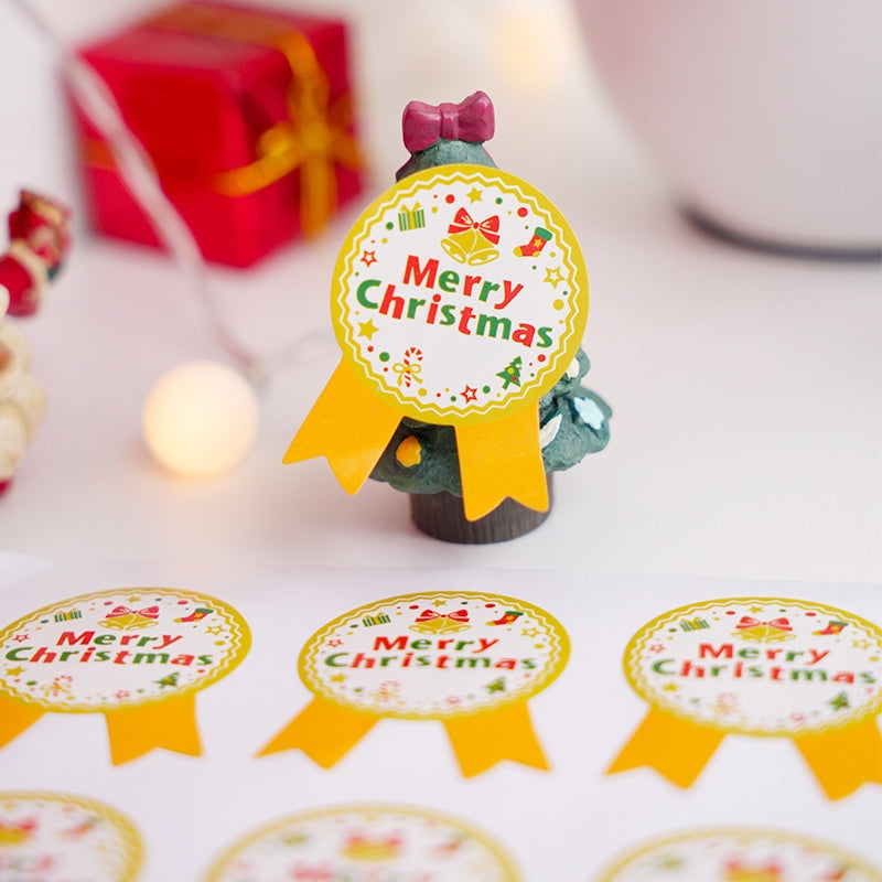 Christmas Medal Seal Stickers a