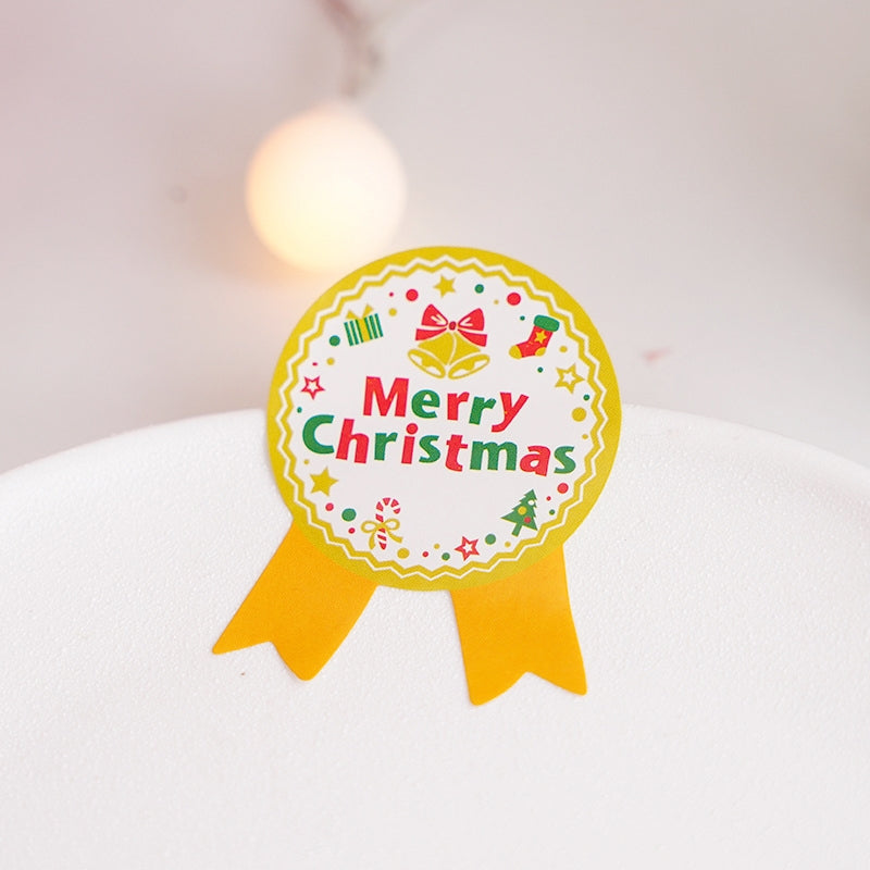 Christmas Medal Seal Stickers b1