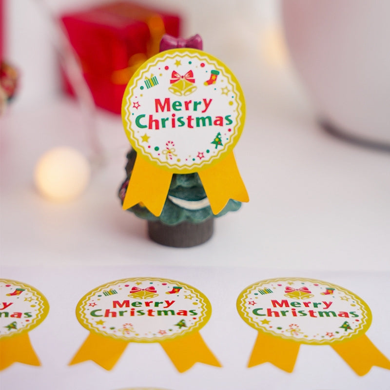 Christmas Medal Seal Stickers b4