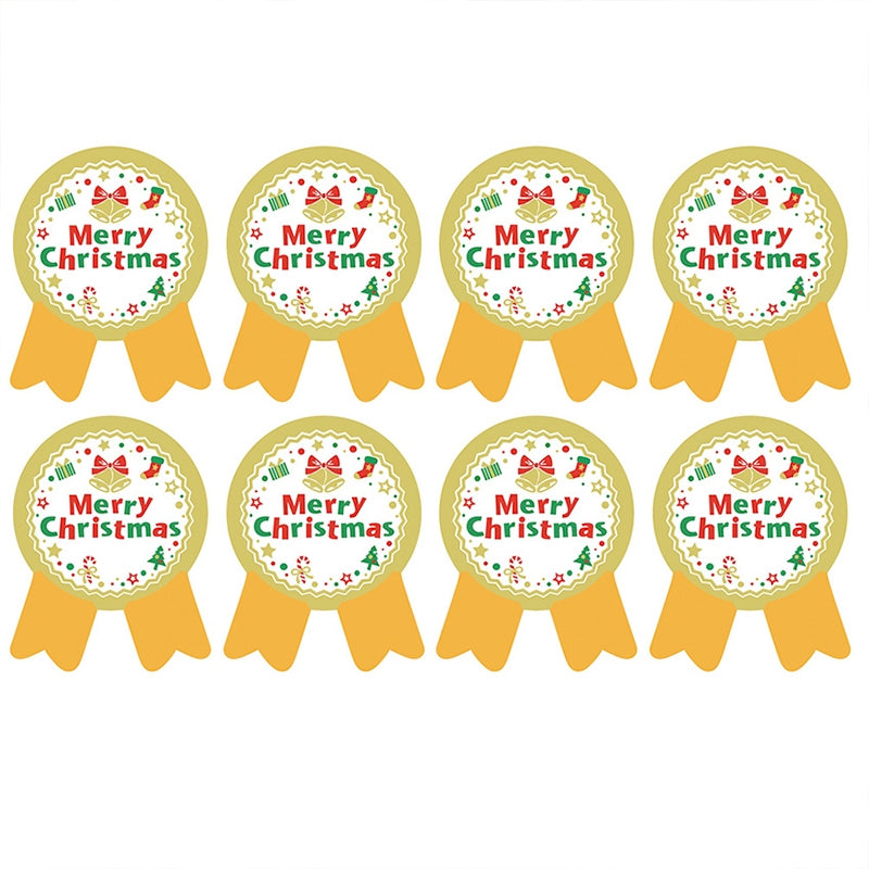 Christmas Medal Seal Stickers b7