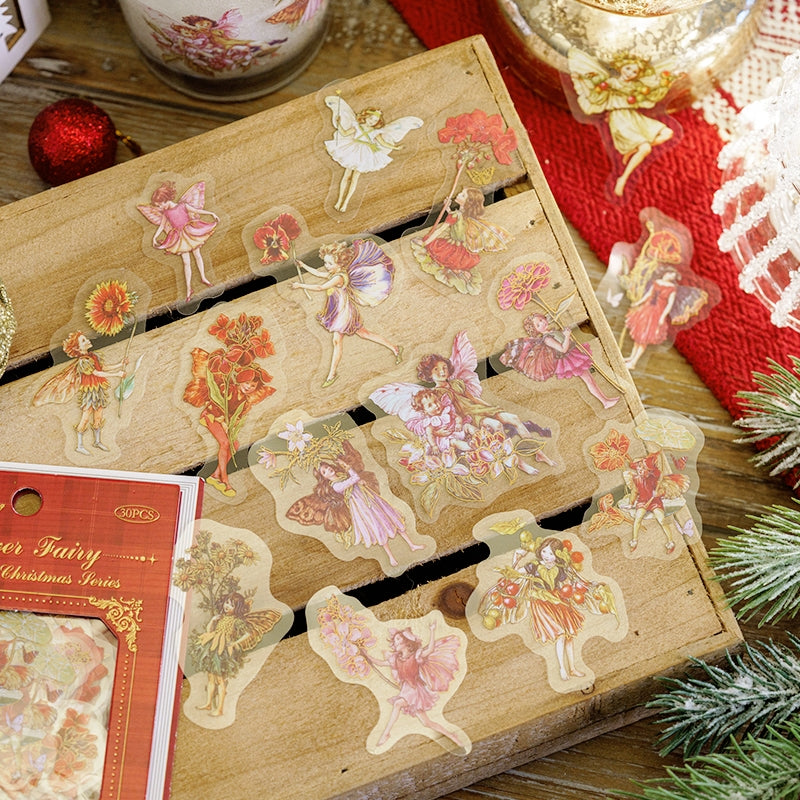Christmas PET Stickers - Angel, Lady, Fairy, Santa Claus, Girl, Pet b4
