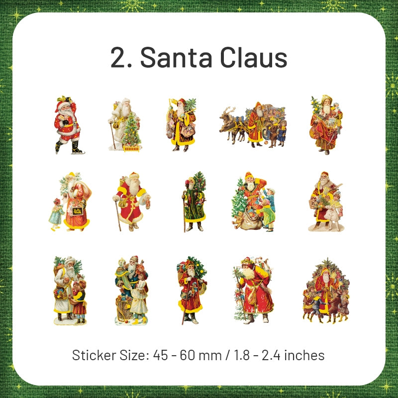 Christmas PET Stickers - Angel, Lady, Fairy, Santa Claus, Girl, Pet sku-2