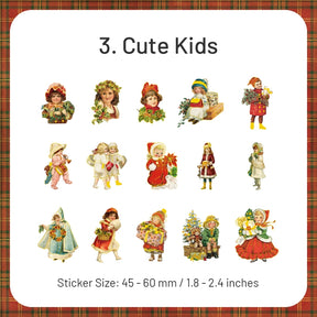 Christmas PET Stickers - Angel, Lady, Fairy, Santa Claus, Girl, Pet sku-3