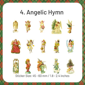 Christmas PET Stickers - Angel, Lady, Fairy, Santa Claus, Girl, Pet sku-4