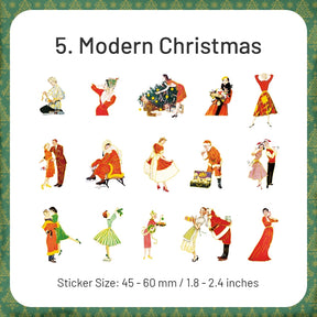 Christmas PET Stickers - Angel, Lady, Fairy, Santa Claus, Girl, Pet sku-5