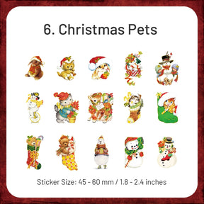 Christmas PET Stickers - Angel, Lady, Fairy, Santa Claus, Girl, Pet sku-6