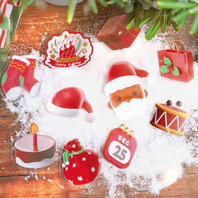 Christmas PET Stickers - Snowman, Gifts, Bells, Tree, Food b3