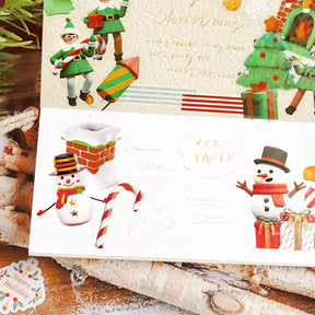 Christmas PET Stickers - Snowman, Gifts, Bells, Tree, Food b4