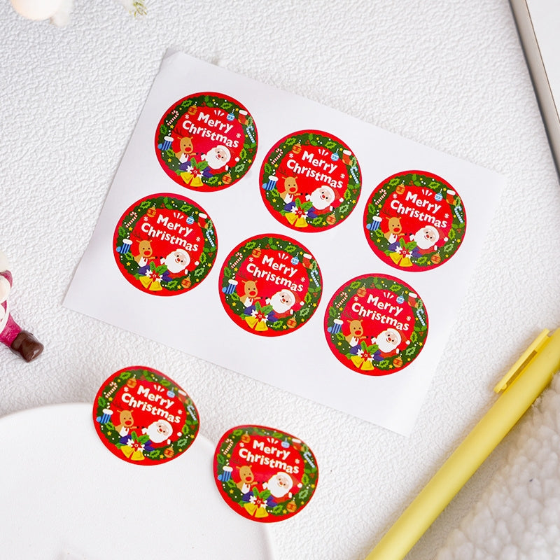 Christmas Red Decorative Seal Stickers a