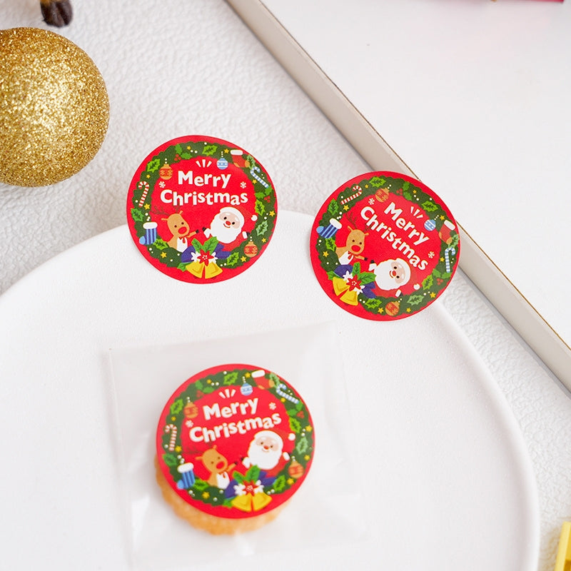 Christmas Red Decorative Seal Stickers b3