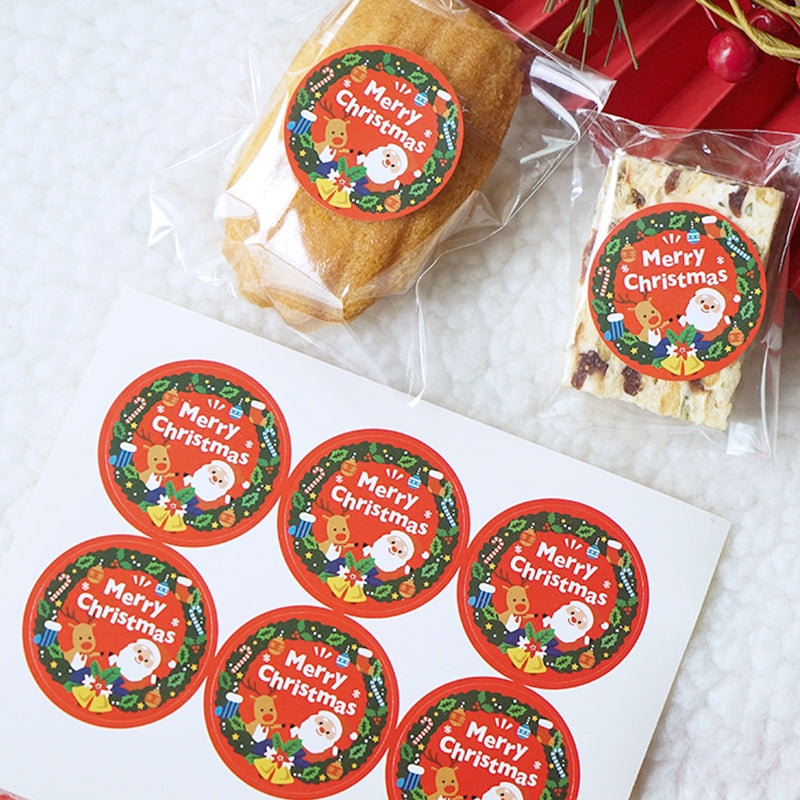 Christmas Red Decorative Seal Stickers b4