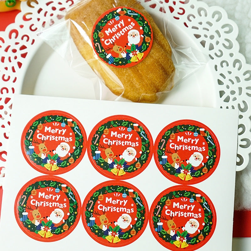 Christmas Red Decorative Seal Stickers b5