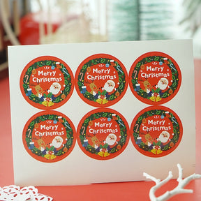 Christmas Red Decorative Seal Stickers b6