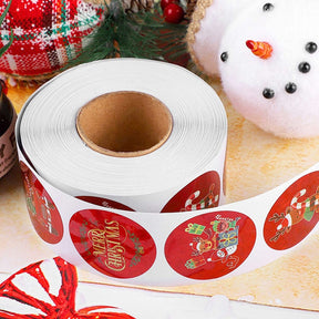 Christmas Red Gift Sealing Stickers b1
