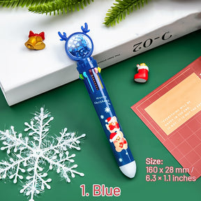 Christmas Reindeer 10-Color Ballpoint Pens sku-1