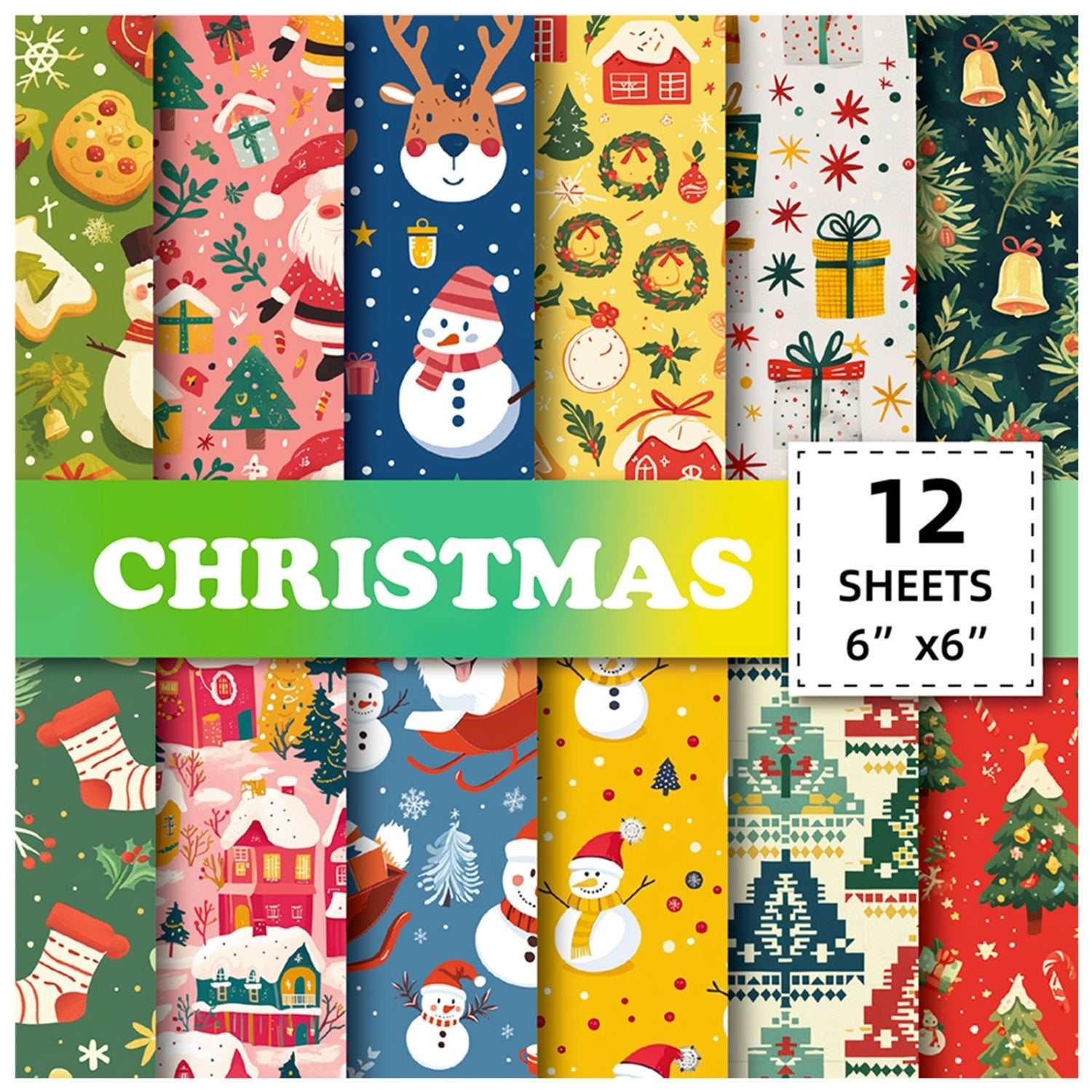 Christmas Retro Material Paper1