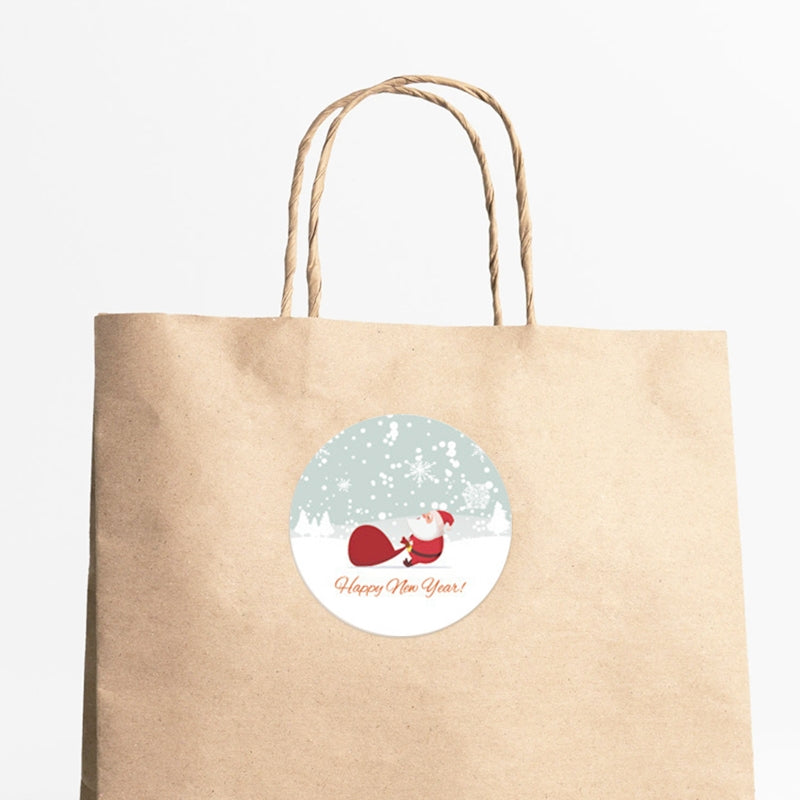 Christmas Rolled Adhesive Labels Stickers b5