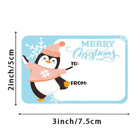 Christmas Rolled Labels Sticker b2
