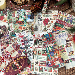 Christmas Scrapbook Paper - Music, Stationery, Poster, Santa Claus b