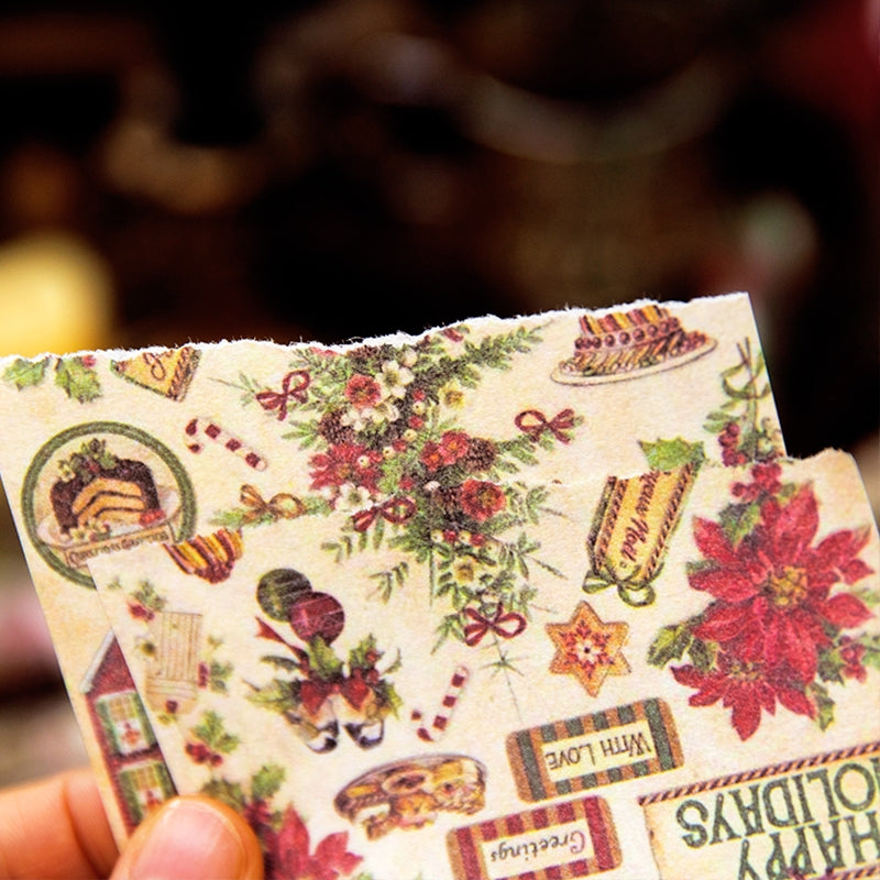 Christmas Scrapbook Paper - Music, Stationery, Poster, Santa Claus c