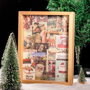 Christmas Scrapbook Paper Book - Poster, Music, Stamp, Santa Claus, Story b3