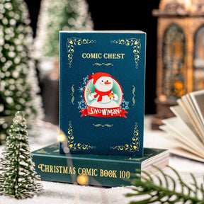 Christmas Scrapbook Paper Book - Poster, Music, Stamp, Santa Claus, Story b6