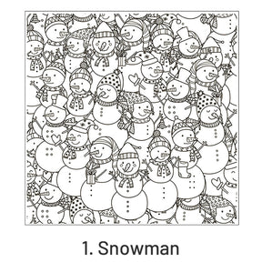 Christmas Silicone Rubber Stamps - Snowman, Dog and Cat, Greetings, Alphabet sku-1