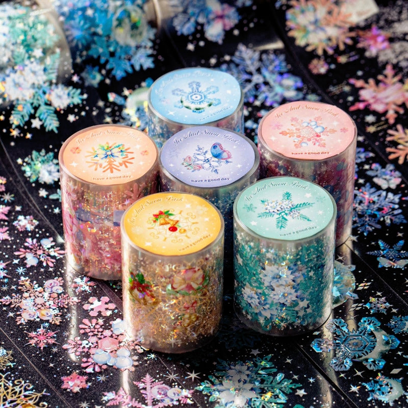 Christmas Snowflake Series PET Decorative Tape a