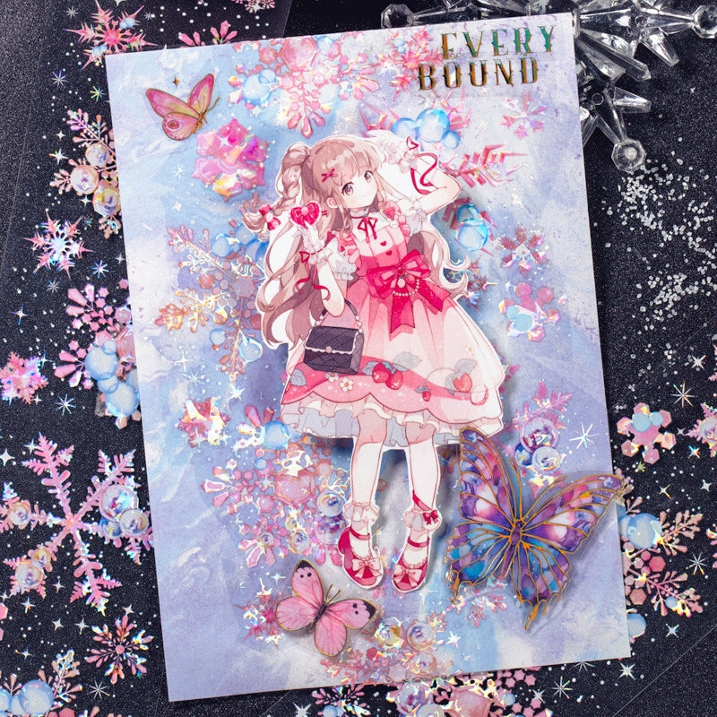 Christmas Snowflake Series PET Decorative Tape b