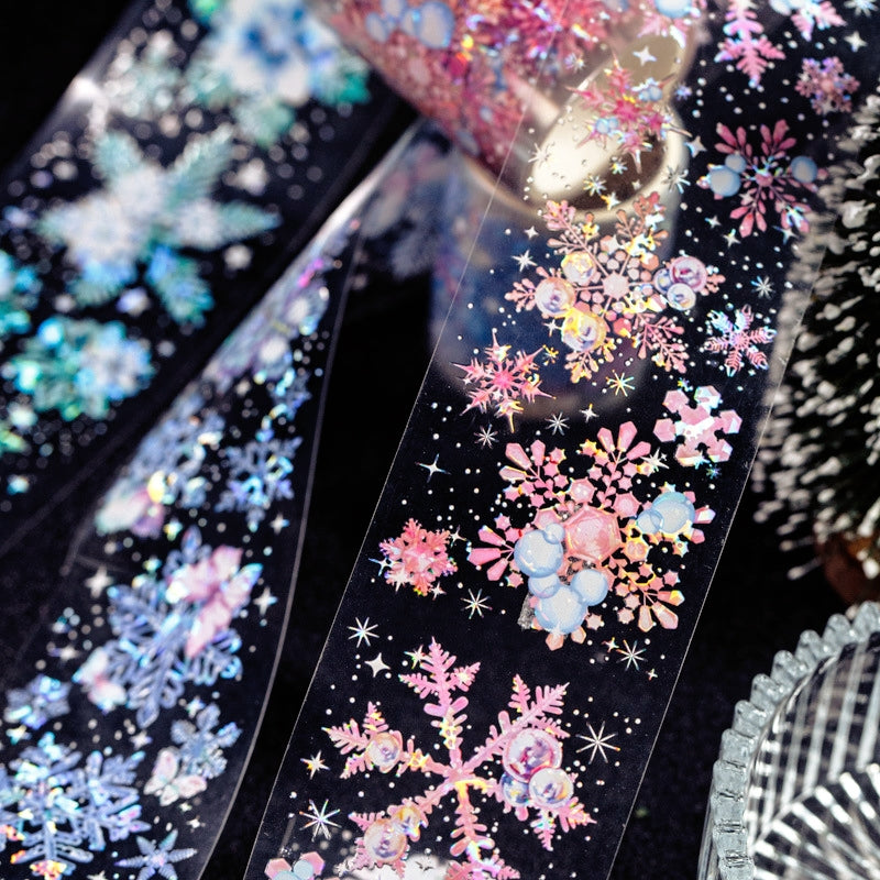 Christmas Snowflake Series PET Decorative Tape c