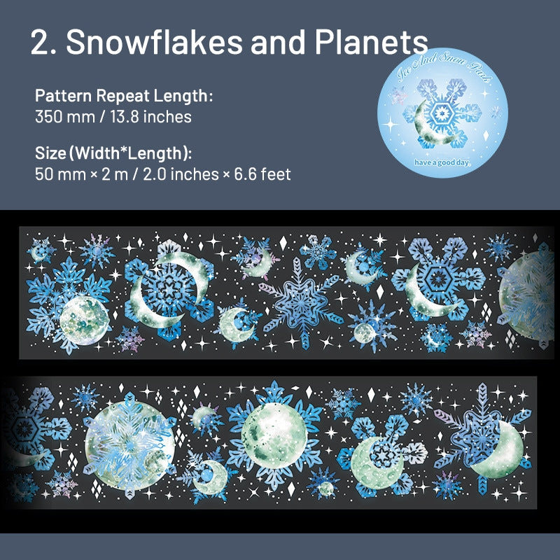 Christmas Snowflake Series PET Decorative Tape sku-2