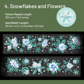 Christmas Snowflake Series PET Decorative Tape sku-4