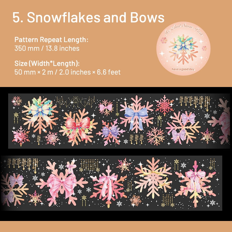 Christmas Snowflake Series PET Decorative Tape sku-5