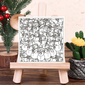 Christmas Snowman Silicone Rubber Stamps