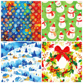 Christmas Snowman Wreath Decoration Material Paper3