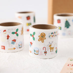 Christmas Special Shape Roll Stickers b1