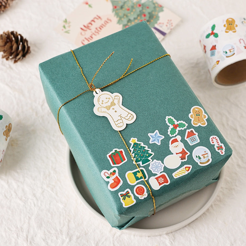 Christmas Special Shape Roll Stickers b2