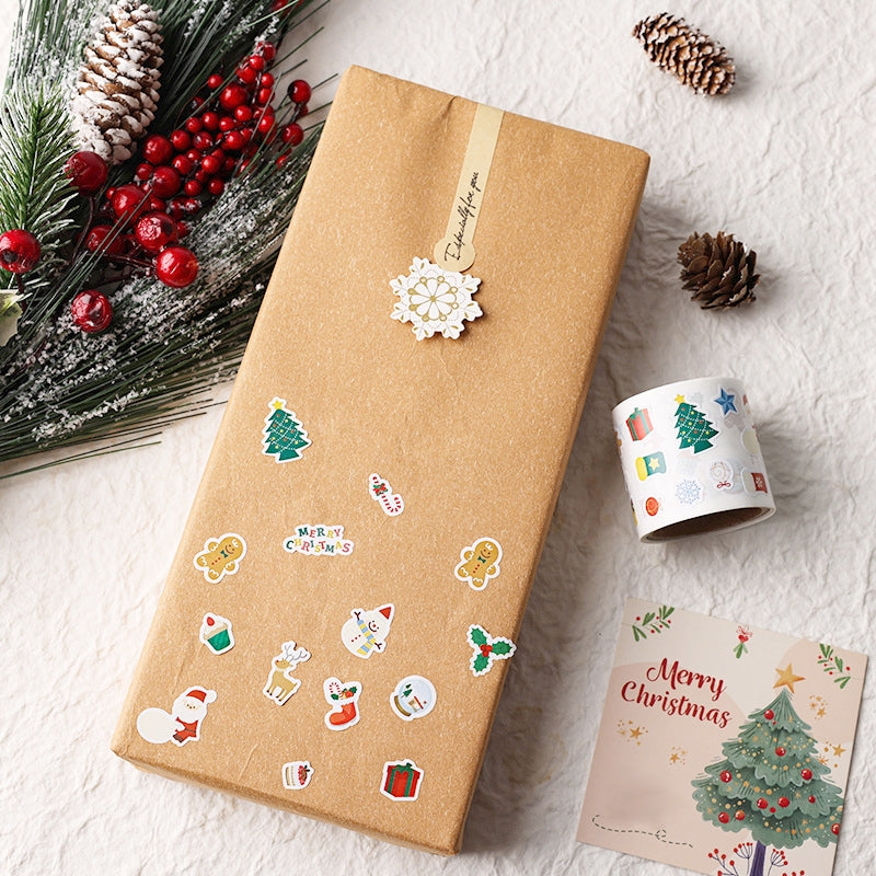 Christmas Special Shape Roll Stickers b3