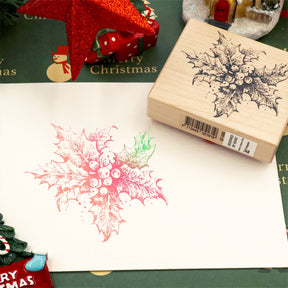 K-Kingdom Christmas Theme Wooden Rubber Stamp Set10