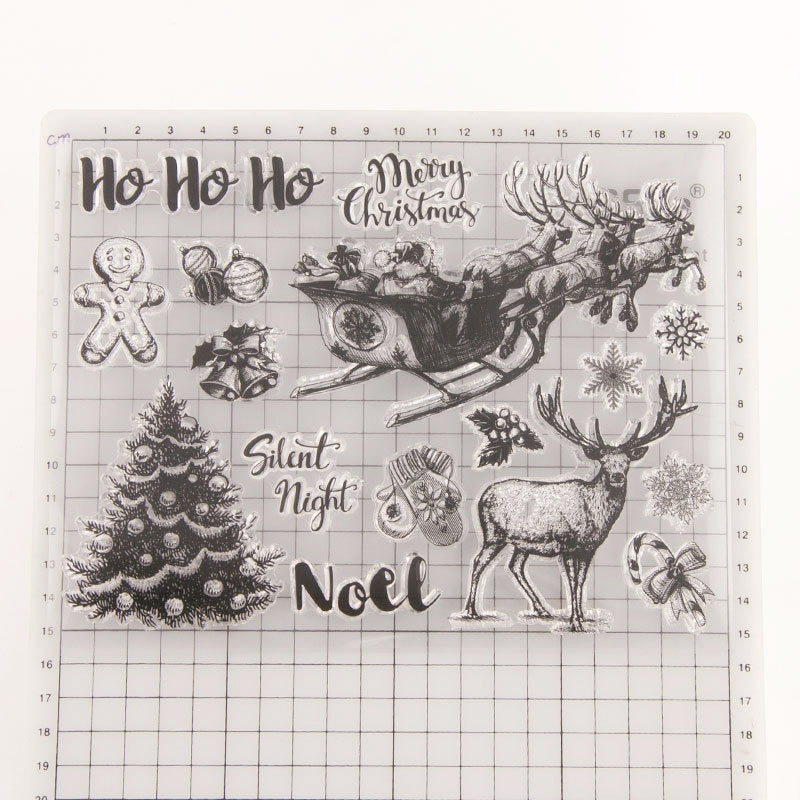 Christmas-themed Transparent Stamps b1
