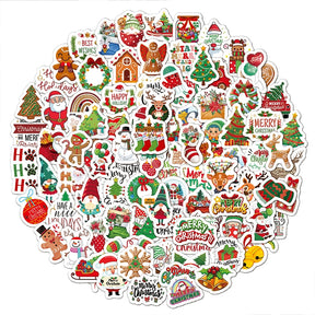 Christmas-themed Vinyl Decorative Stickers a