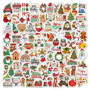 Christmas-themed Vinyl Decorative Stickers b1