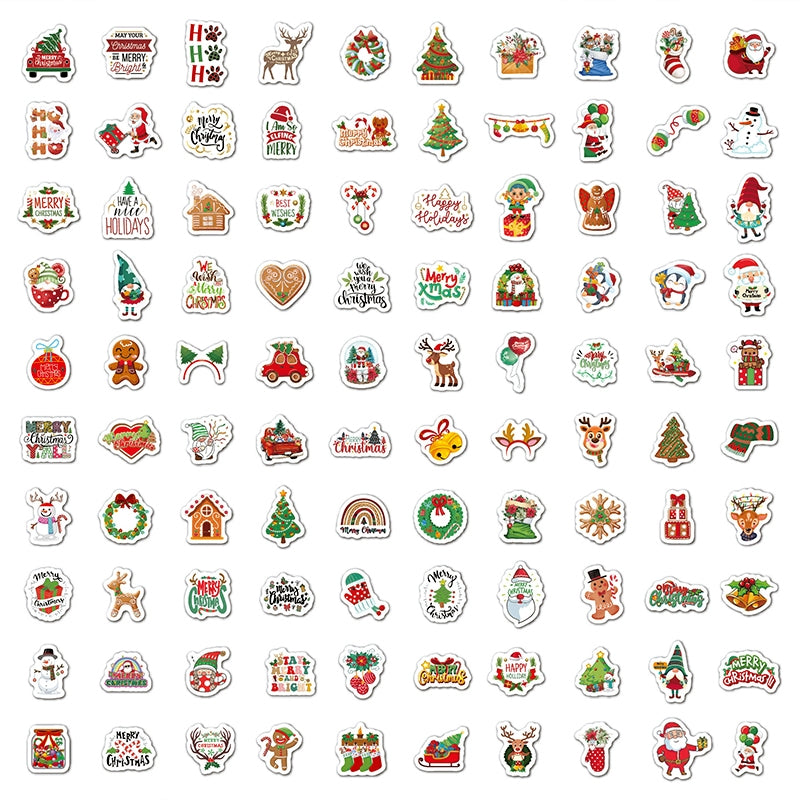 Christmas-themed Vinyl Decorative Stickers c
